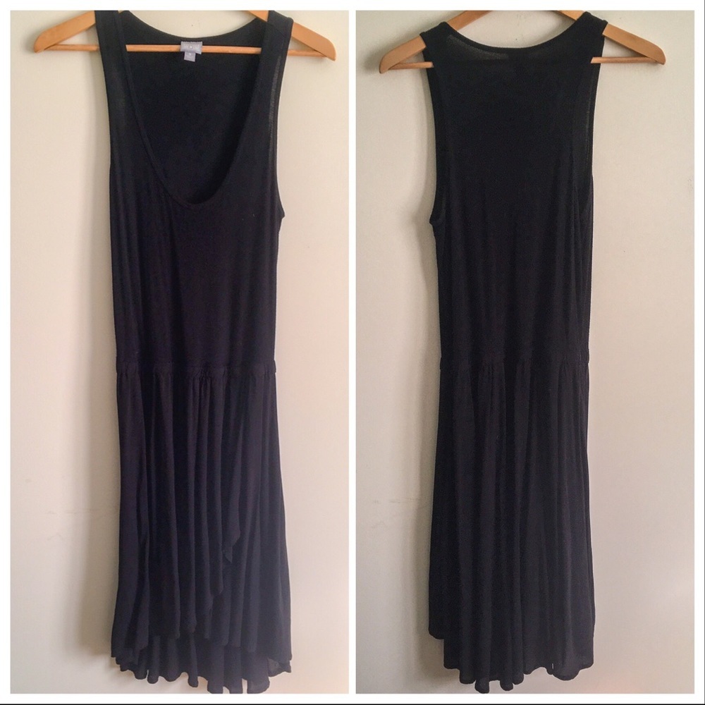 Converse | Black Faux Wrap Asymmetrical Dress S